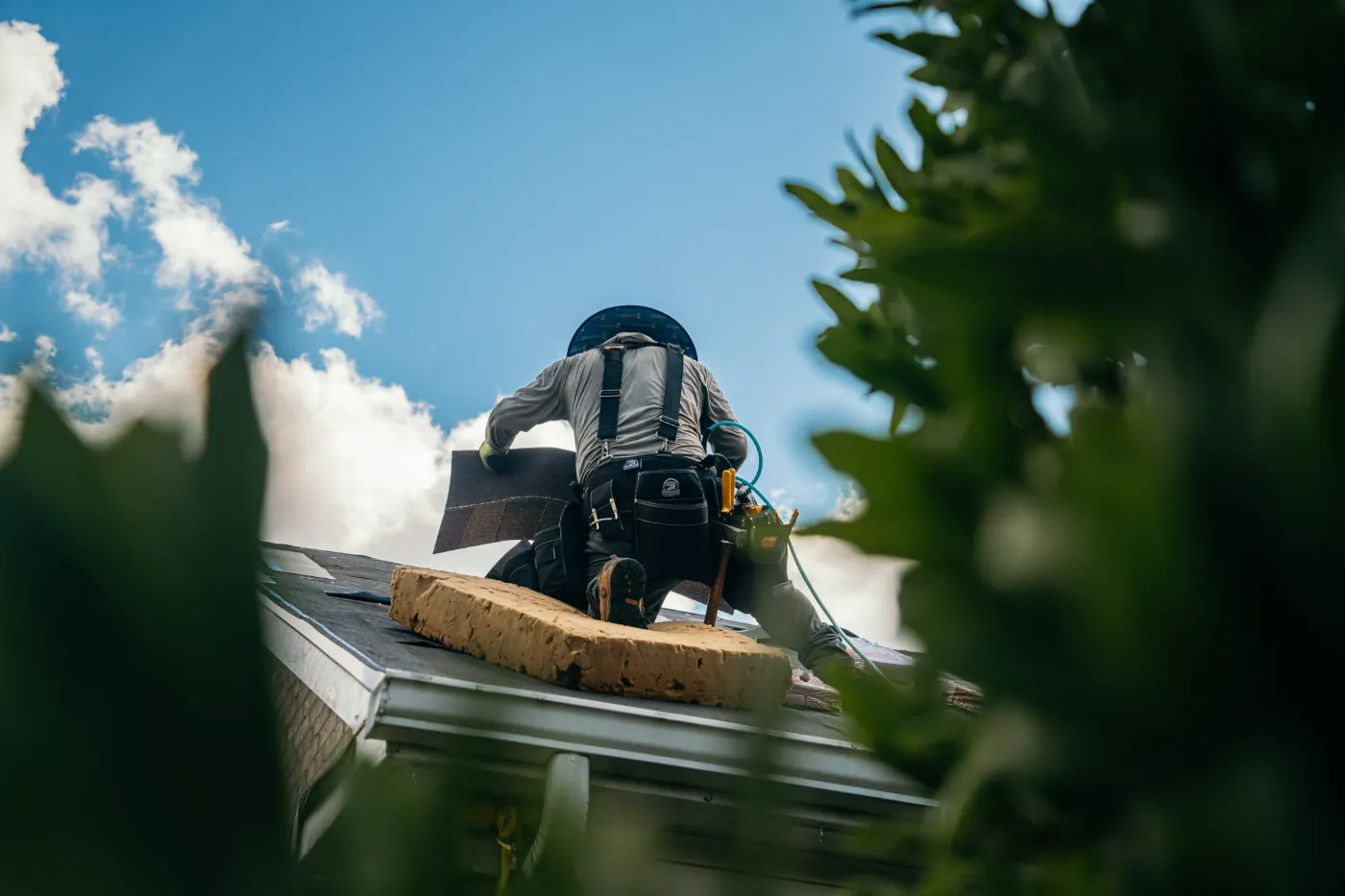 Commercial roof inspection documented in Lapel